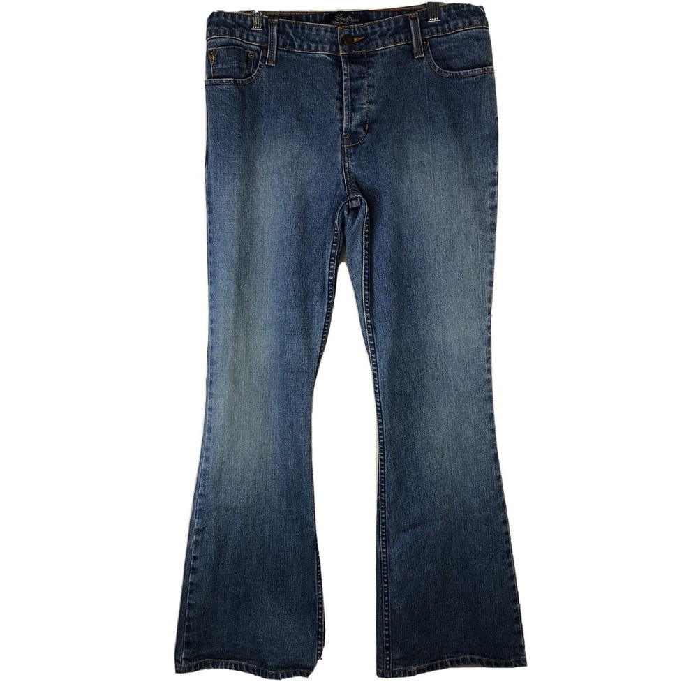 LEVI STRAUSS Signature Juniors 11 Low Rise‎ Flare Stretch Denim Jeans